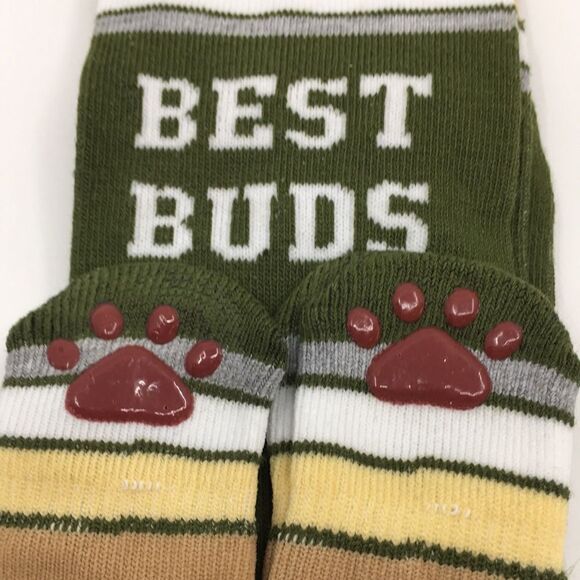 Pawsitively Fun Pet and Owner Socks Best Buds Adult Sz 10-13 Pet Sz Small Breed - Picture 3 of 14